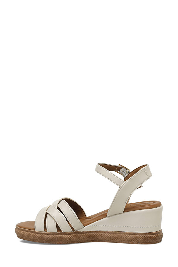 Butigo 25S-281 5FX Bej Kadın Dolgu Topuk Sandalet