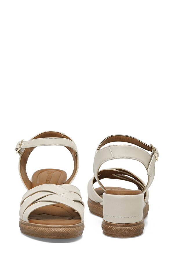 Butigo 25S-281 5FX Bej Kadın Dolgu Topuk Sandalet