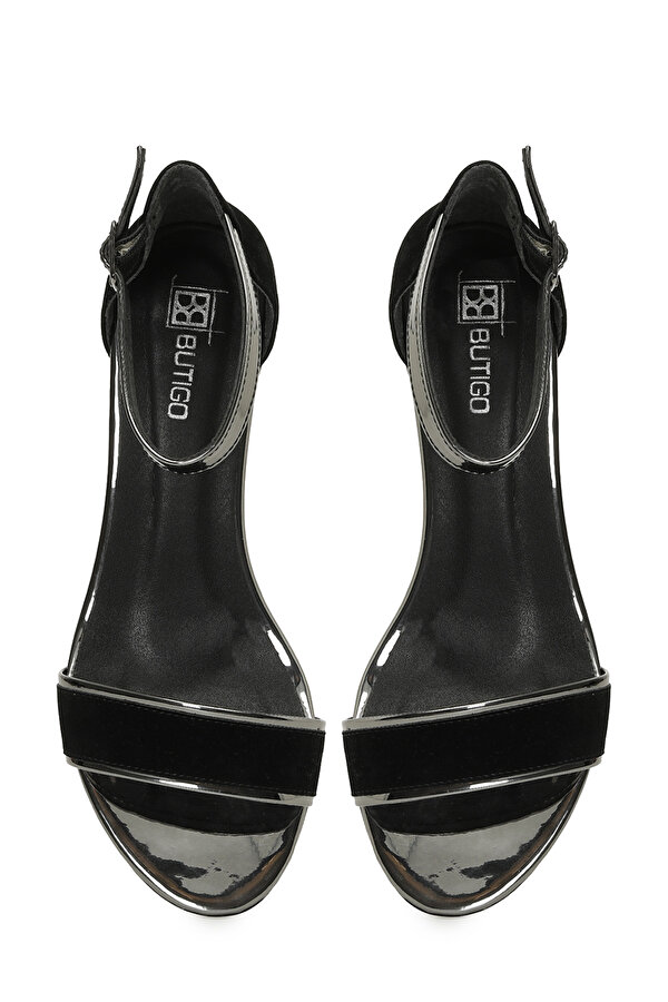 Butigo 21S-701 5FX Siyah Kadın Topuklu Sandalet