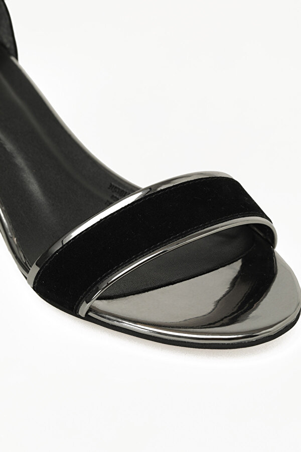 Butigo 21S-701 5FX Siyah Kadın Topuklu Sandalet