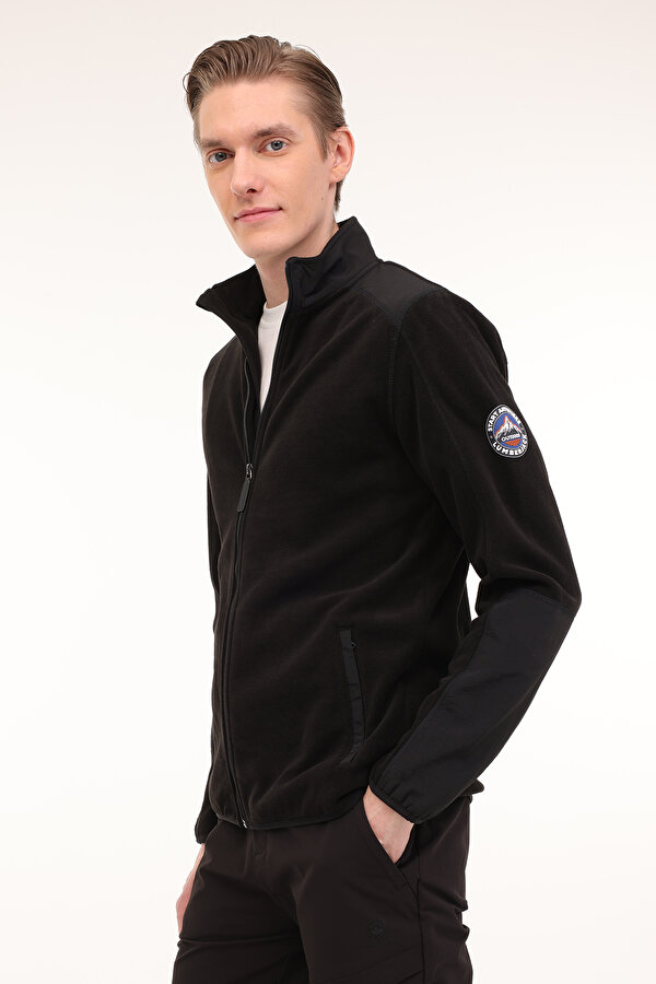 Lumberjack ML SEMS 7HUATFW24002M 4PR Siyah Erkek Polar