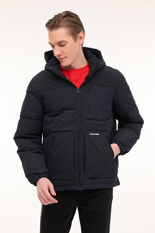 Jack & Jones JJEOTTO PUFFER JACKET SN Lacivert Erkek Uzun Kaban