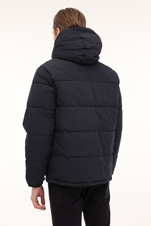 Jack & Jones JJEOTTO PUFFER JACKET SN Lacivert Erkek Uzun Kaban