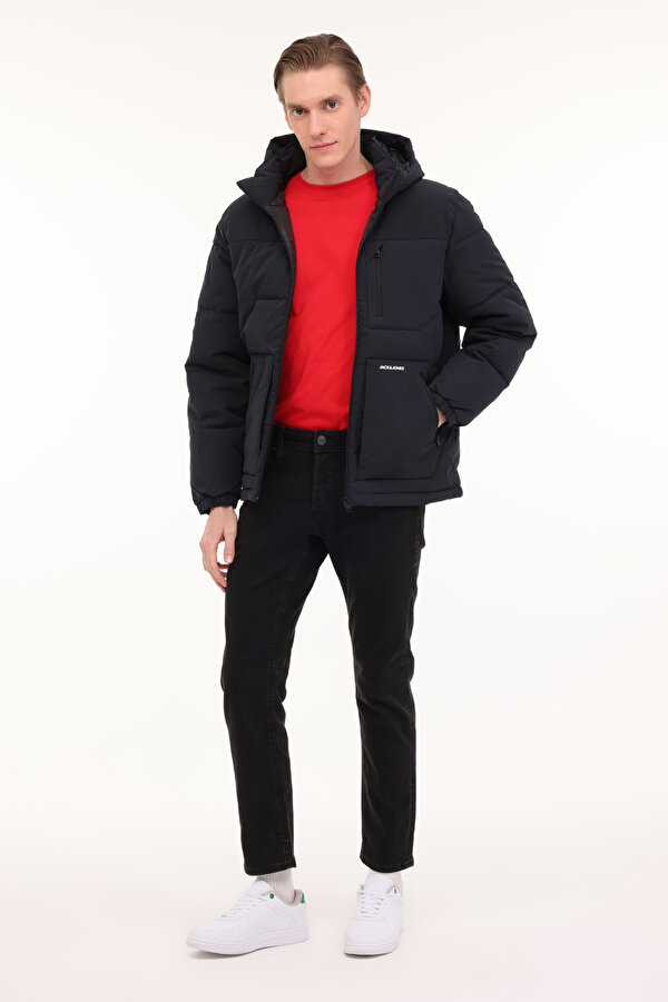 Jack & Jones JJEOTTO PUFFER JACKET SN Lacivert Erkek Uzun Kaban