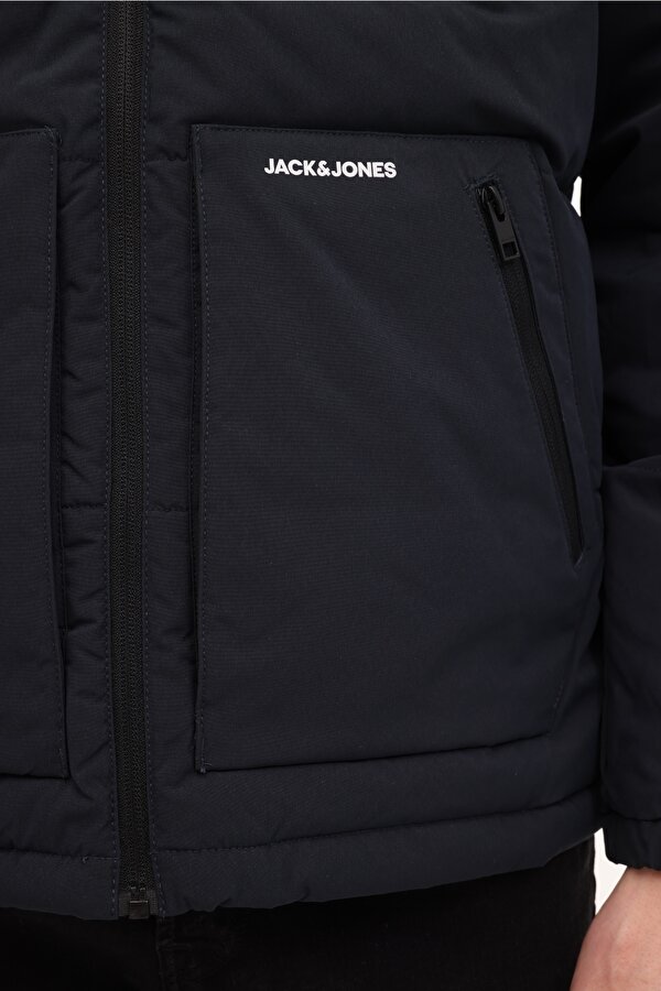 Jack & Jones JJEOTTO PUFFER JACKET SN Lacivert Erkek Uzun Kaban