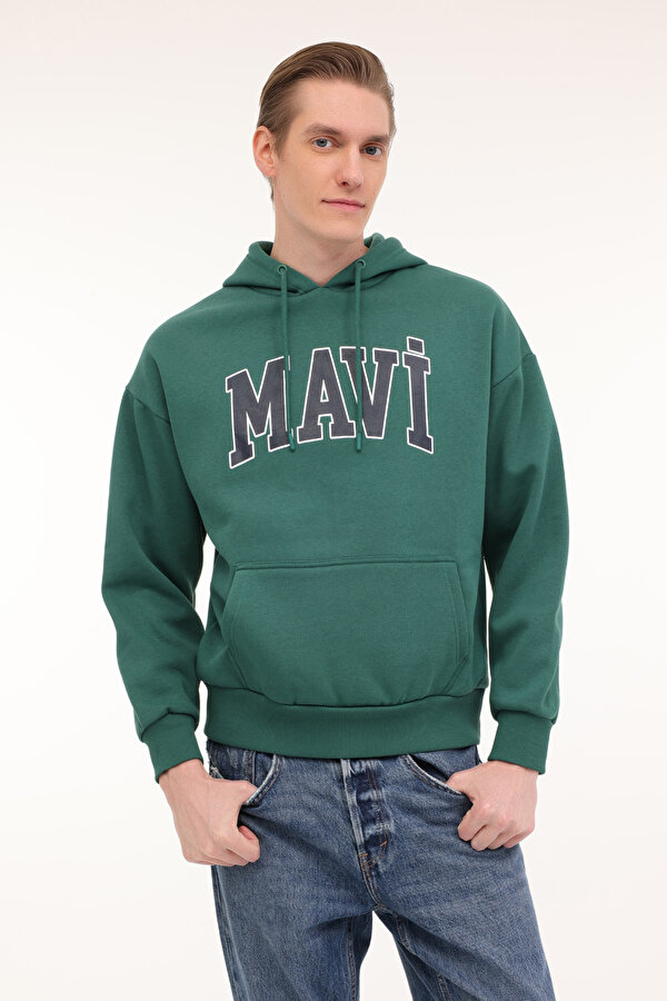 Mavi MAVİ BASKILI SWEATSHIRT Yeşil Erkek Sweatshirt