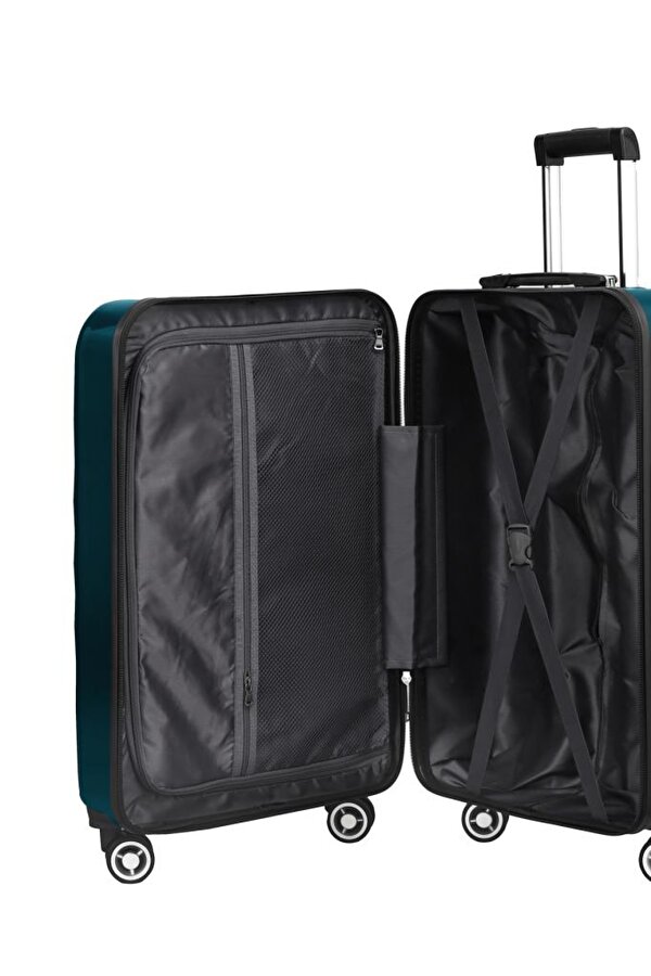 Louisiana Polo 2'li Valiz Seti Polikarbon Büyük Boy – Orta Boy Valiz Petrol 1808