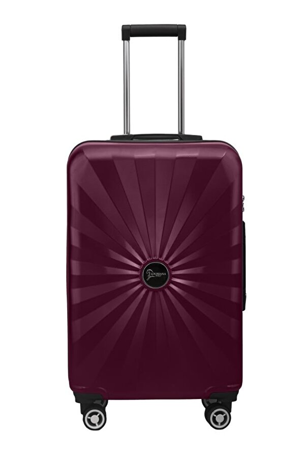 Louisiana Polo 3'lü Valiz Seti Polikarbon Valiz 4x2 Teker Bordo 1809