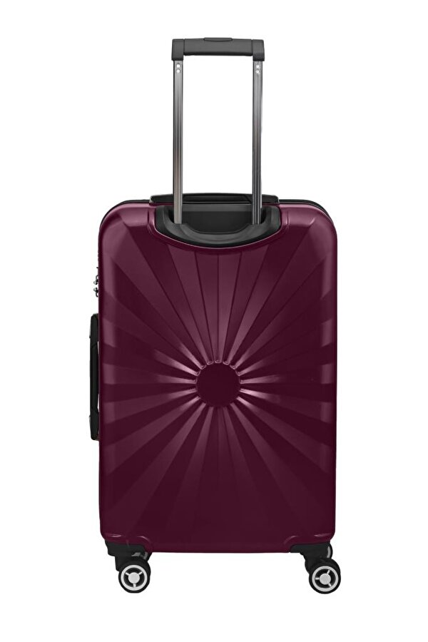 Louisiana Polo 3'lü Valiz Seti Polikarbon Valiz 4x2 Teker Bordo 1809