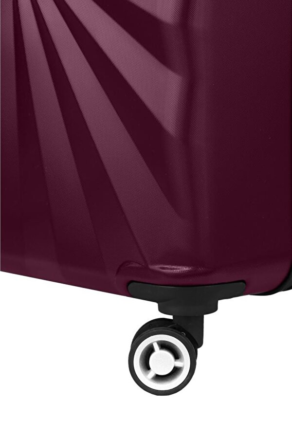 Louisiana Polo 3'lü Valiz Seti Polikarbon Valiz 4x2 Teker Bordo 1809