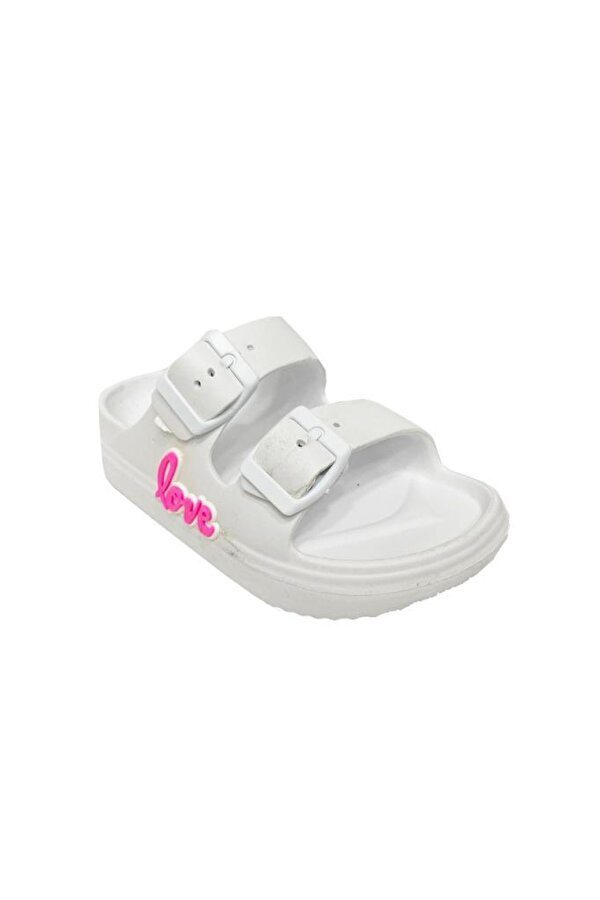 Ayfox 1006-24 Love Yazılı Suya Dayanıklı Kız Çocuk Terlik 26-30