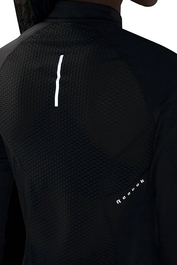 REEBOK Clothing Reebok Running 1/4 Zip Черный