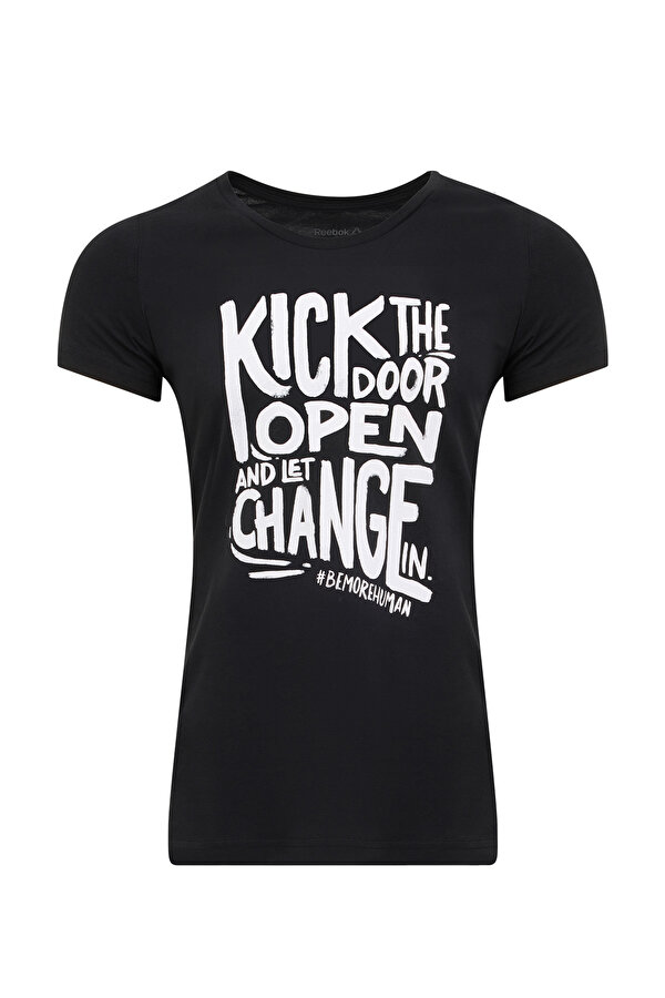 Reebok Global Graphic Bla Gri Erkek Kısa Kol T-Shirt