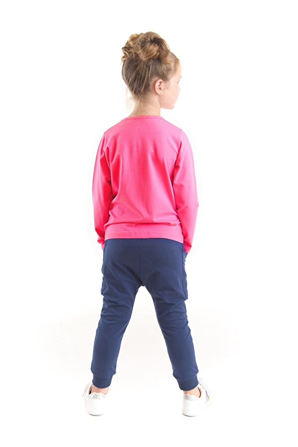 Denokids Japan Cats Kız Çocuk T-shirt Pantolon Takım