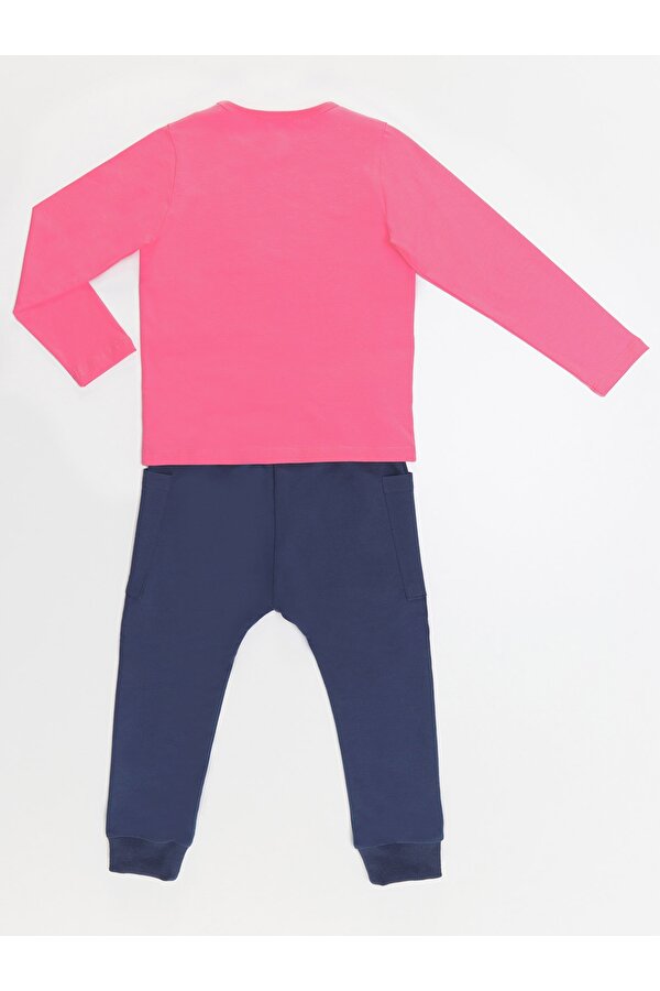 Denokids Japan Cats Kız Çocuk T-shirt Pantolon Takım