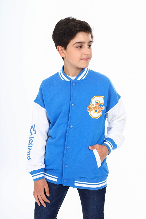 Toontoy Kids Toontoy Erkek Çocuk Baskılı Kolej Hırka