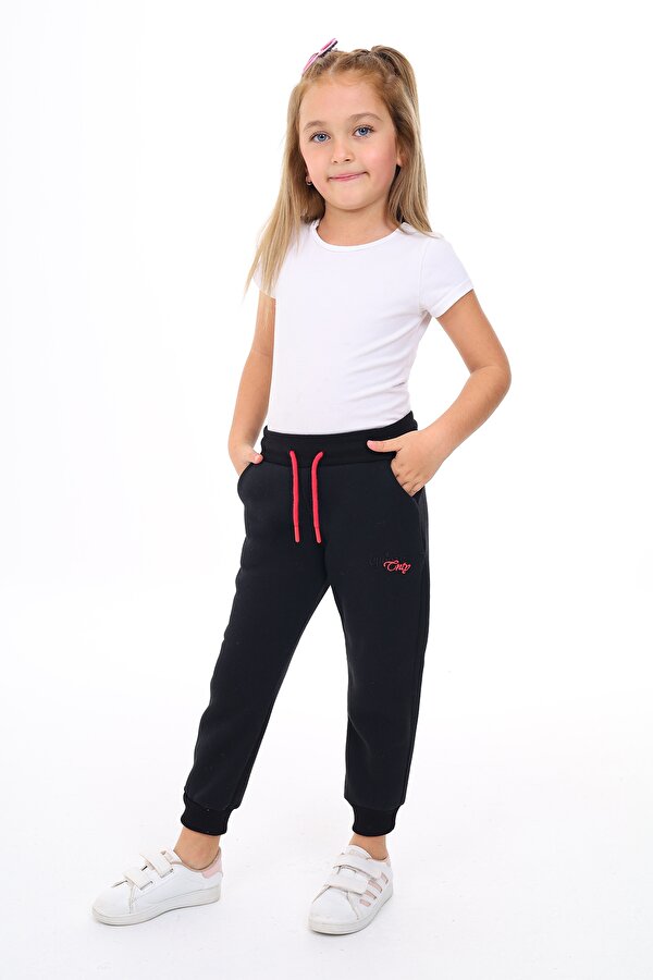 Toontoy Kids Toontoy Kız Çocuk Nakışlı Eşofman Alt