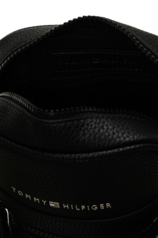 Tommy Hilfiger ESSENTIAL PU MINI REPORTE Siyah Erkek Omuz Çantası