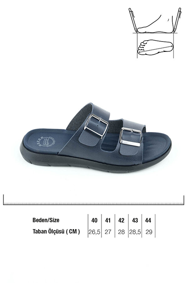 GEZER Yazlık Fuspetli Taban İki Toka Ayarlanabilir Erkek Terlik