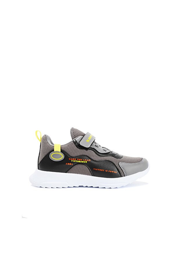 Slazenger KEALA Erkek Çocuk Sneaker Ayakkabı Koyu Gri / Siyah