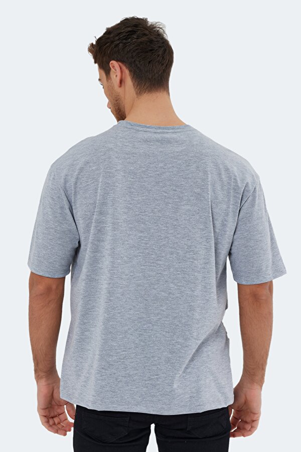 Slazenger KAISER IN OVERSIZE Erkek Tişört Gri