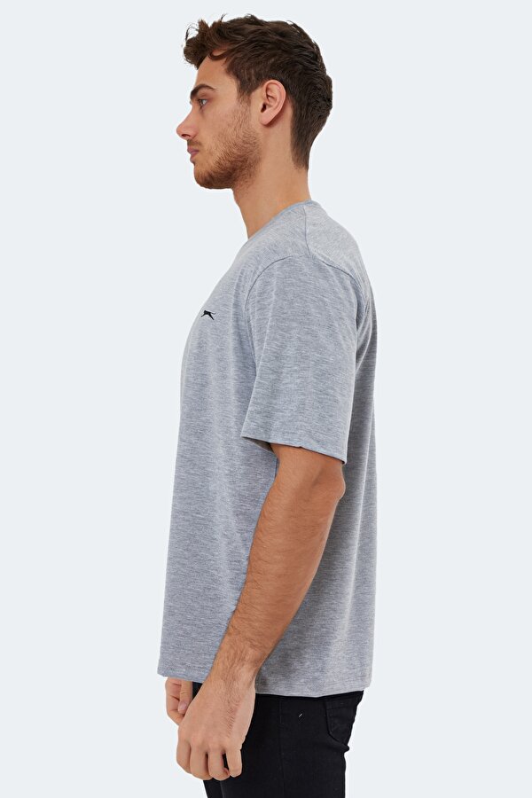 Slazenger KAISER IN OVERSIZE Erkek Tişört Gri