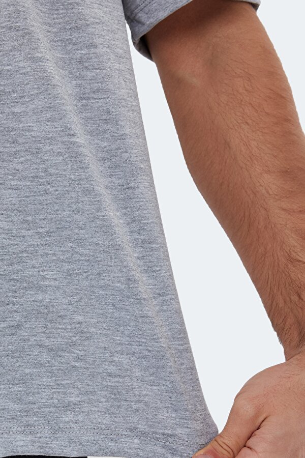 Slazenger KAISER IN OVERSIZE Erkek Tişört Gri