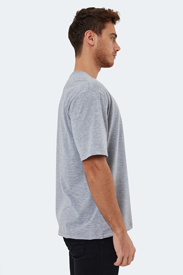 Slazenger KAISER IN OVERSIZE Erkek Tişört Gri