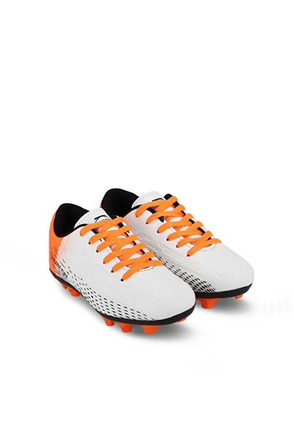 Slazenger SCORE I KRP Erkek Çocuk Futbol Ayakkabı Beyaz / Turuncu
