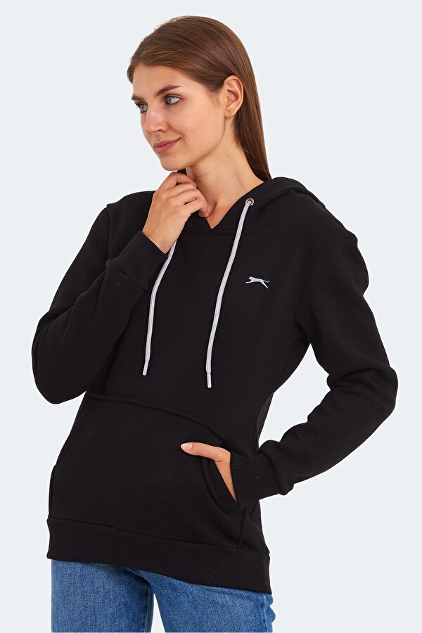 Slazenger KESHIAN IN Kadın Sweatshirt Siyah