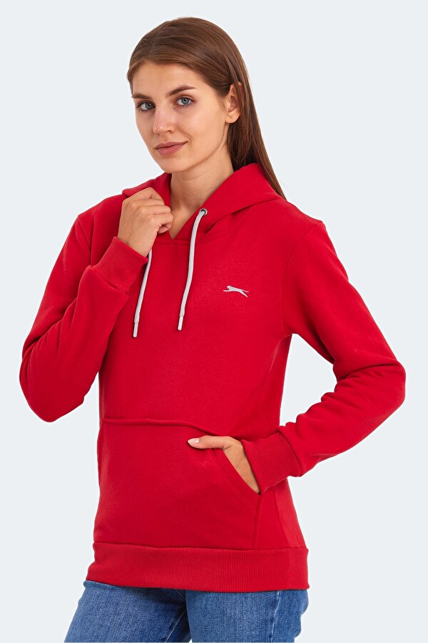 Slazenger KESHIAN IN Kadın Sweatshirt Kırmızı