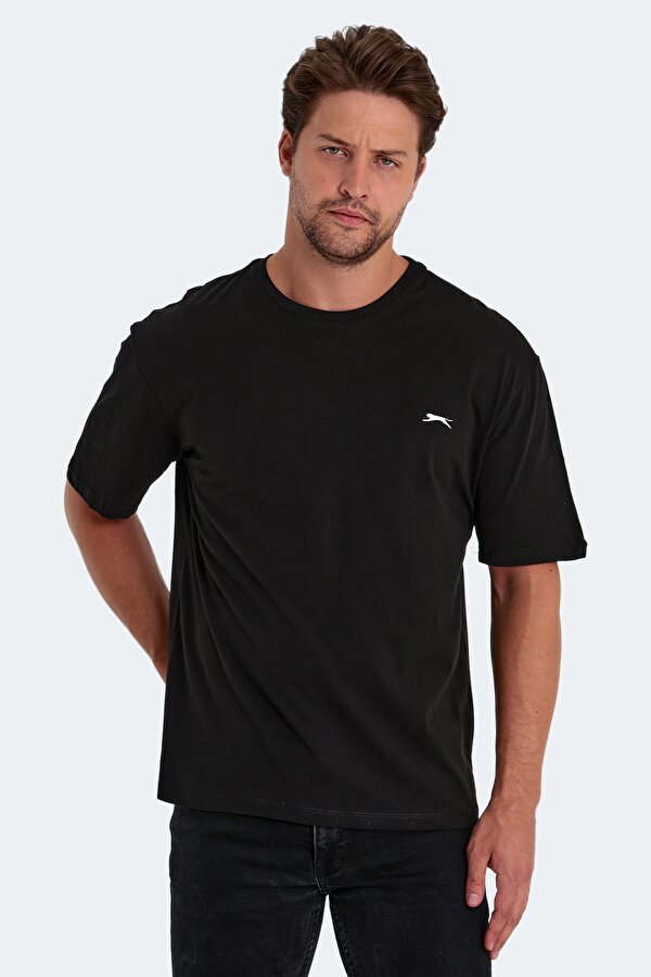 Slazenger KAISER IN OVERSIZE Erkek Tişört Siyah