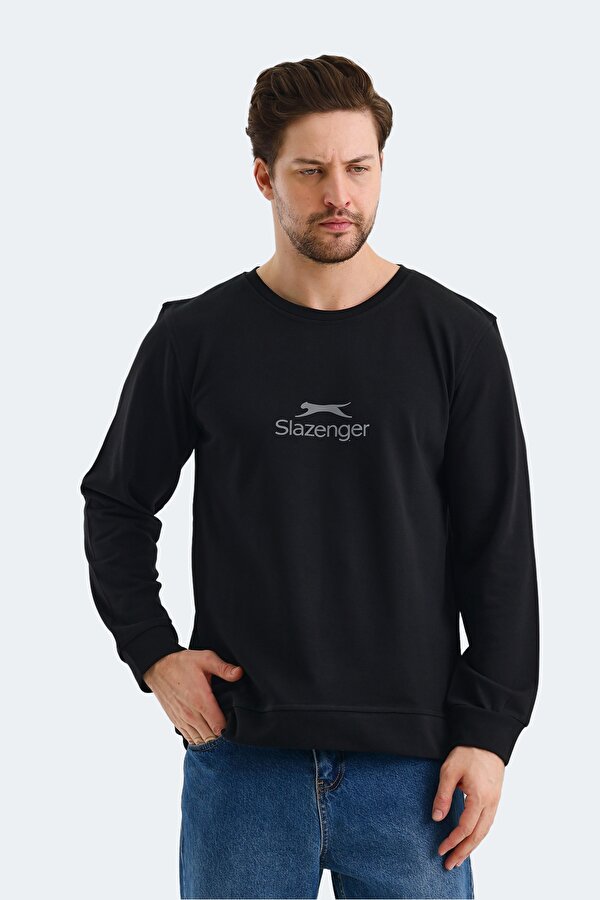 Slazenger ORTWIN Erkek Sweatshirt Siyah