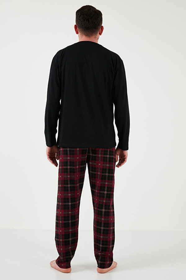 Buratti Erkek Pijama Takımı 6572001 SİYAH-BORDO