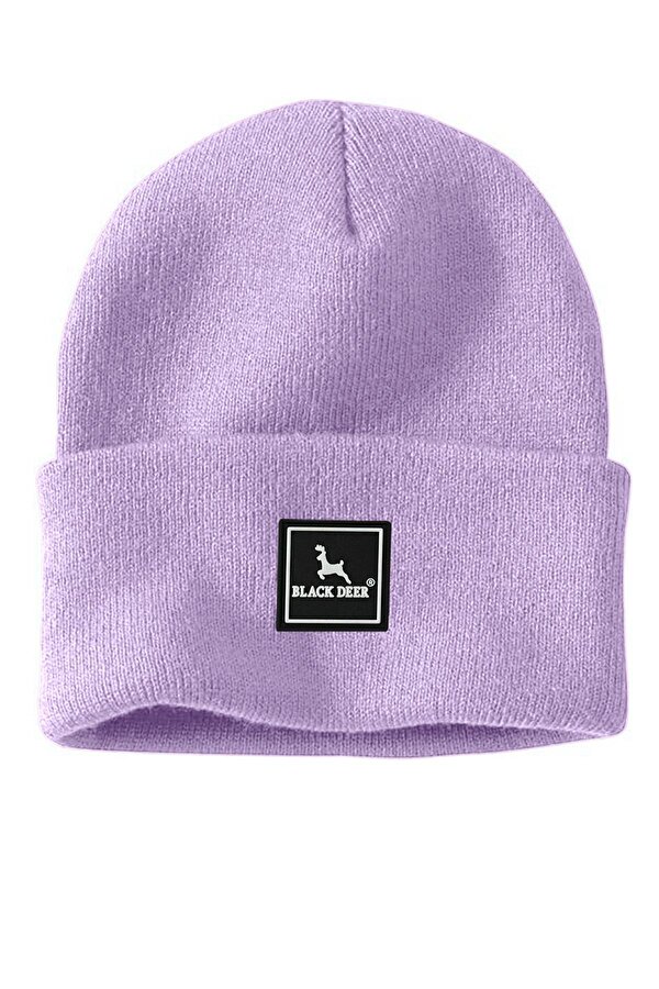 Black Deer Unisex Kışlık Bere Şapka Düz Logolu Yumuşak Triko Basic Akrilik Beanie