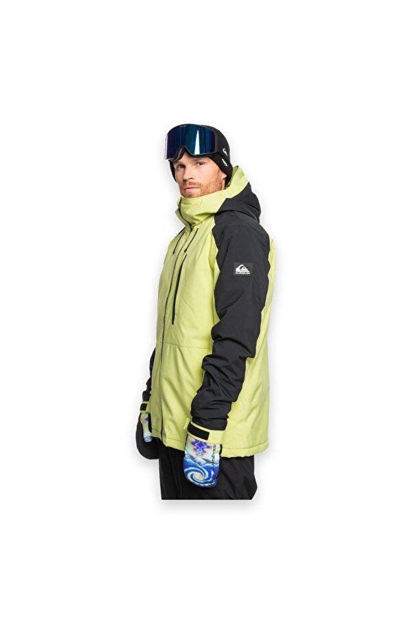 Quiksilver Eqytj03404 Mission Block Jk Snowboard Ceketi Yeşil Erkek Outdoor