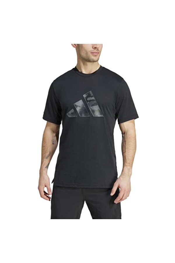adidas CAMO BIG LOGO T BLACK Man 054