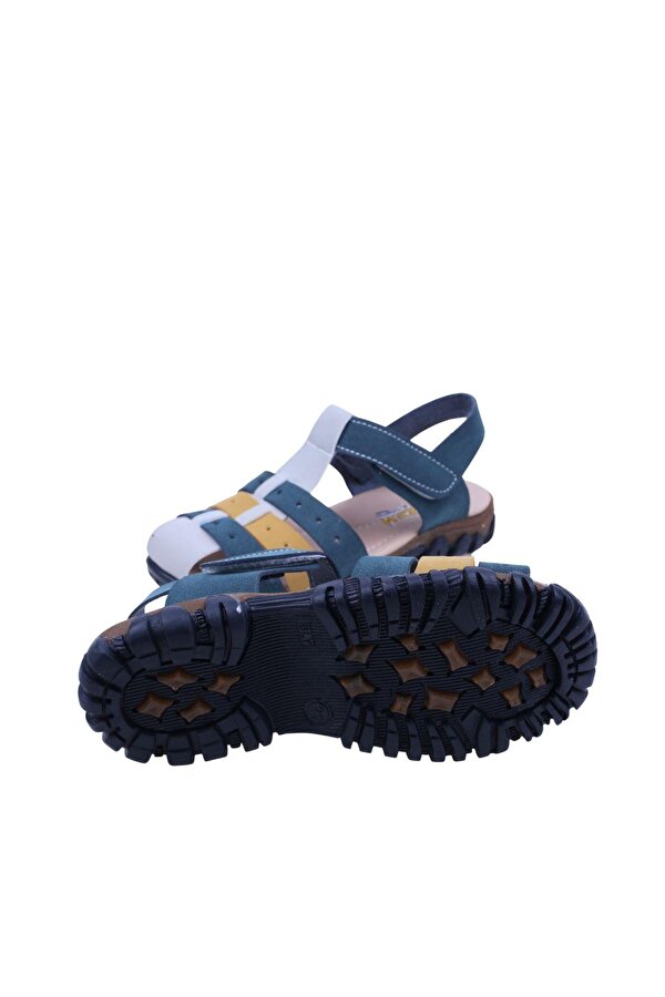 Papuç Sepeti Arzen-2882 Erkek Çocuk Ortopedik Sandalet Ayakkabı