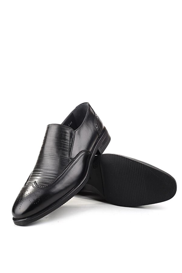 Delfino 625 Erkek Hakiki Deri Bağcıksız Kauçuk Klasik Ayakkabı