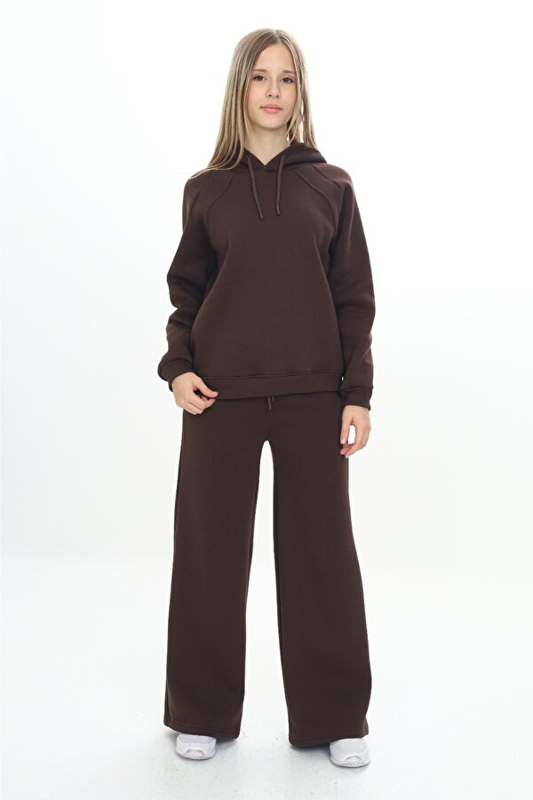 Toontoy Kids Toontoy Kız Çocuk Reglan Kol Kapüşonlu Eşofman Takım