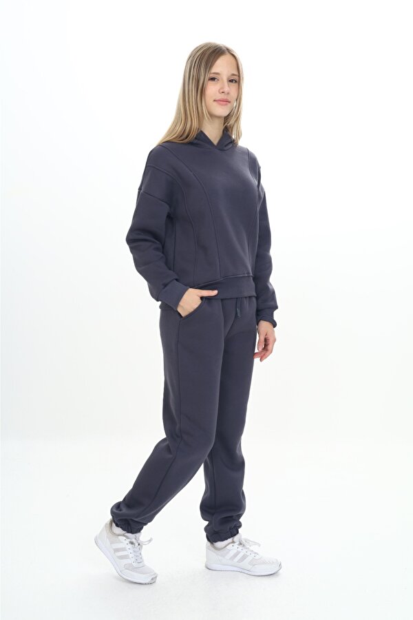 Toontoy Kids Toontoy Kız Çocuk Kapüşonlu Eşofman Takım