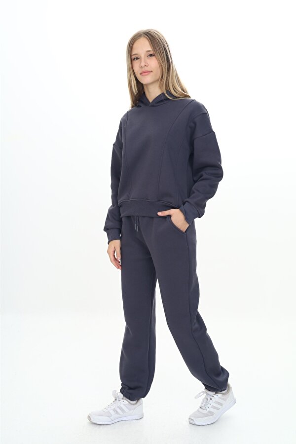 Toontoy Kids Toontoy Kız Çocuk Kapüşonlu Eşofman Takım