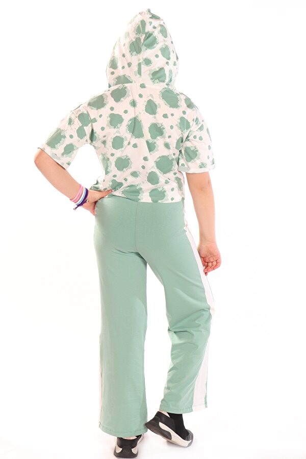 Toontoy Kids Toontoy Kız Çocuk Ön Yazı Baskılı Batikli Eşofman Takım