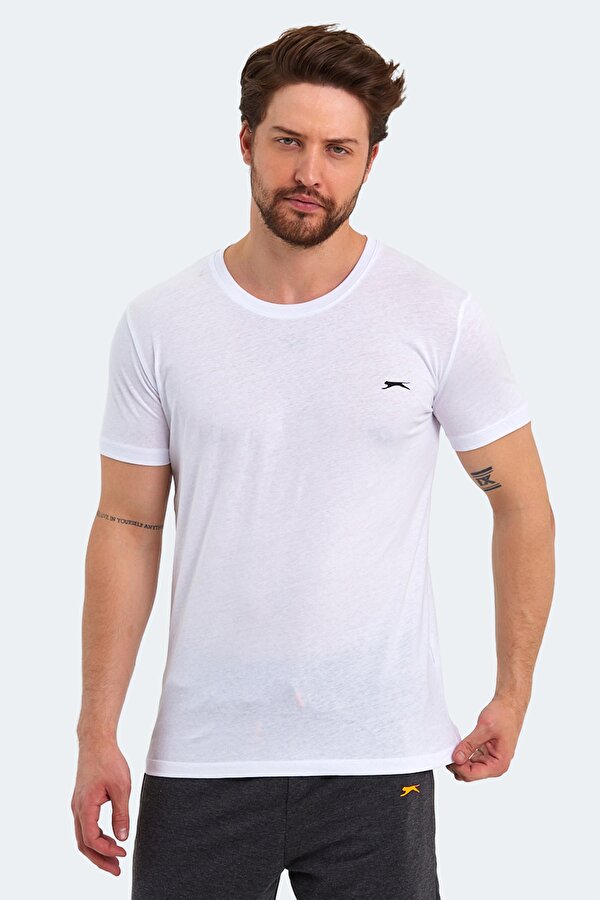 Slazenger SANDER KTN Erkek Tişört Beyaz