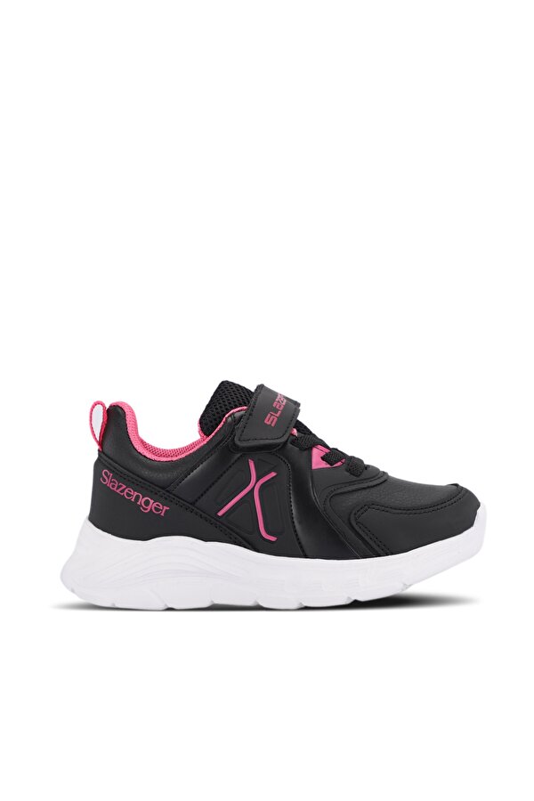 Slazenger VACATION I Unisex Çocuk Sneaker Ayakkabı Siyah / Fuşya