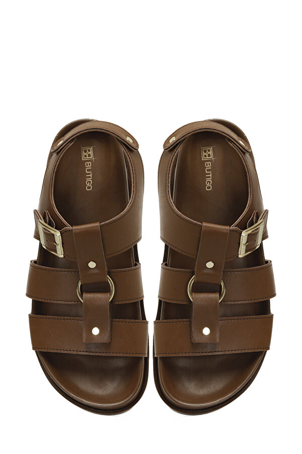 Butigo 25S-157 5FX Taba Kadın Düz Sandalet