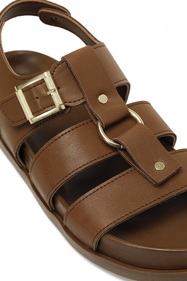 Butigo 25S-157 5FX Taba Kadın Düz Sandalet