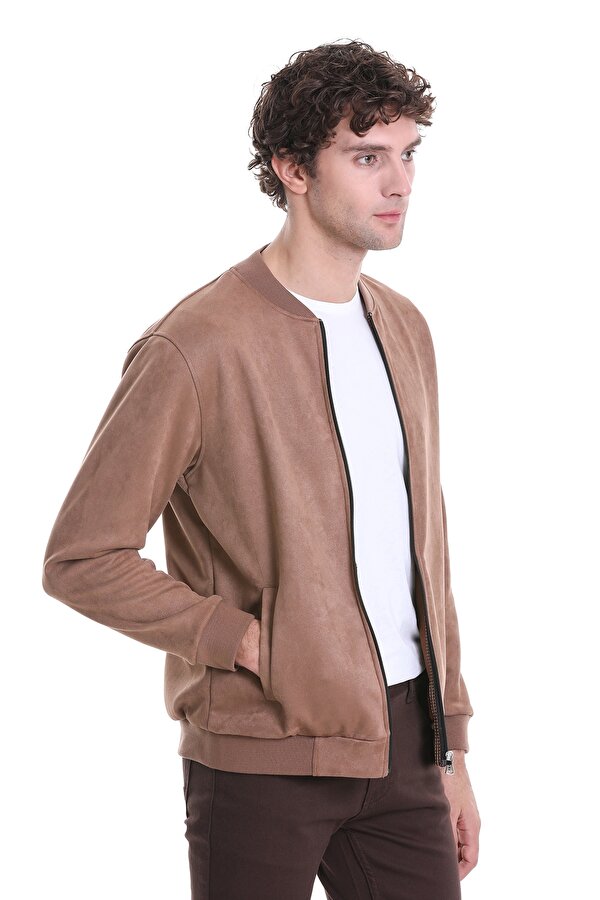 Hatemoğlu Taba Regular Fit Bomber Yaka Mevsimlik Mont