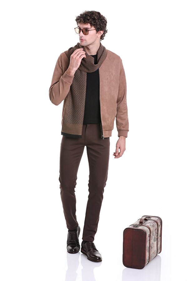 Hatemoğlu Taba Regular Fit Bomber Yaka Mevsimlik Mont