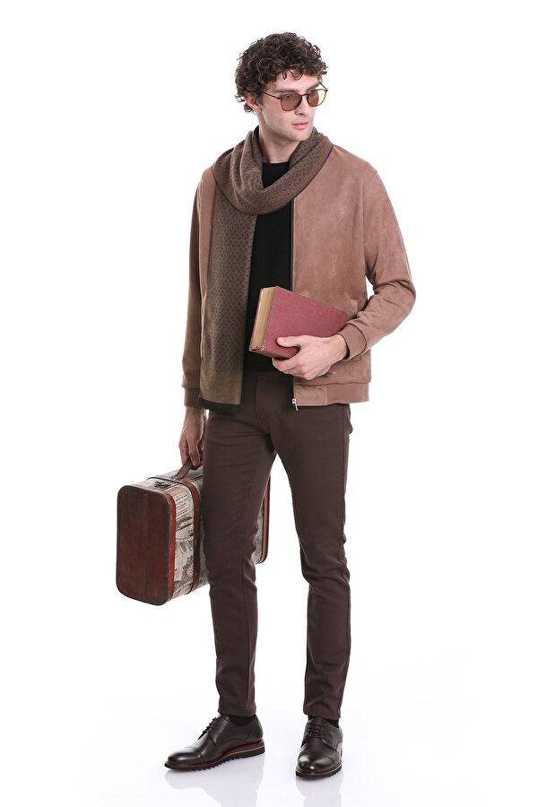 Hatemoğlu Taba Regular Fit Bomber Yaka Mevsimlik Mont